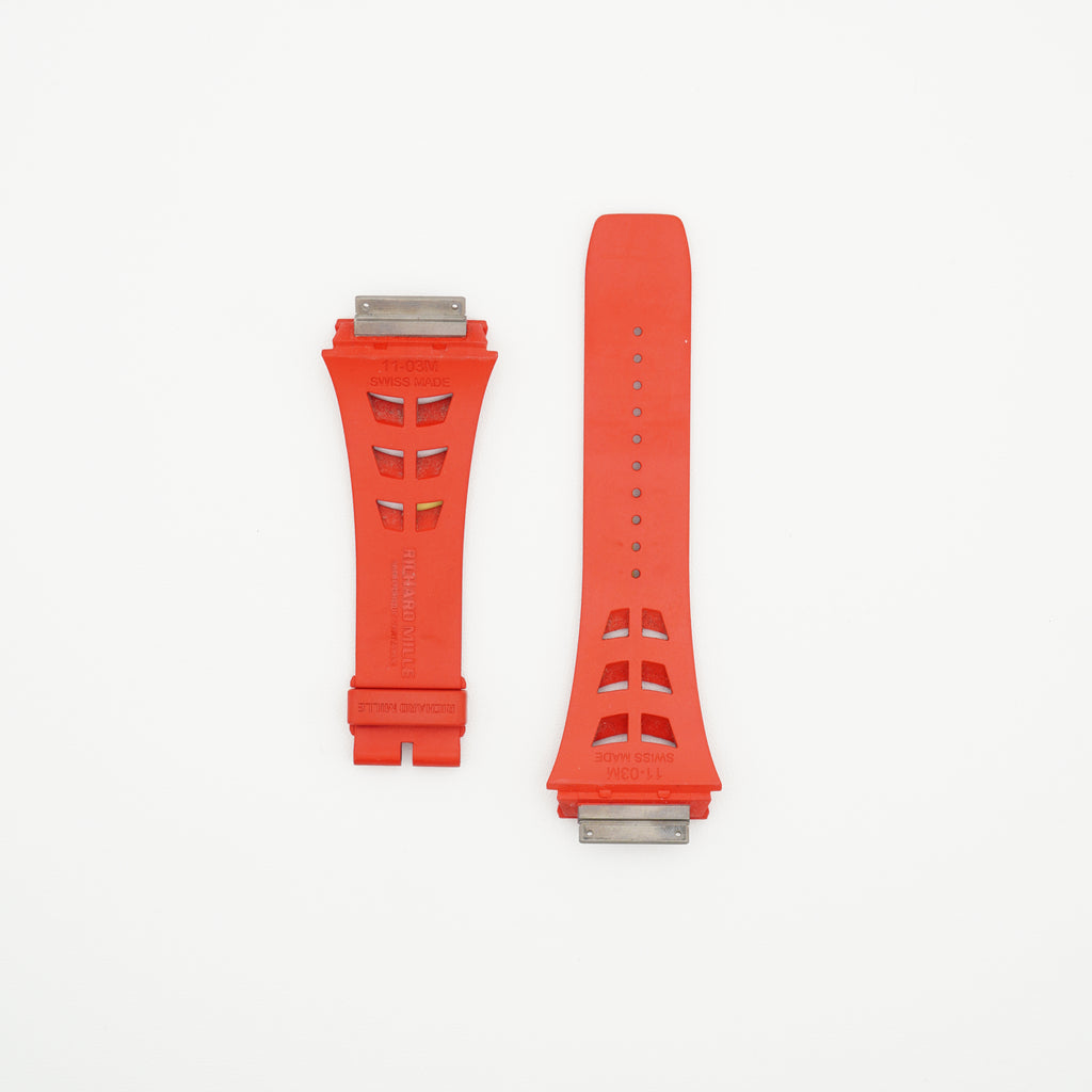 RM11-03 Rubber Watch Strap Red