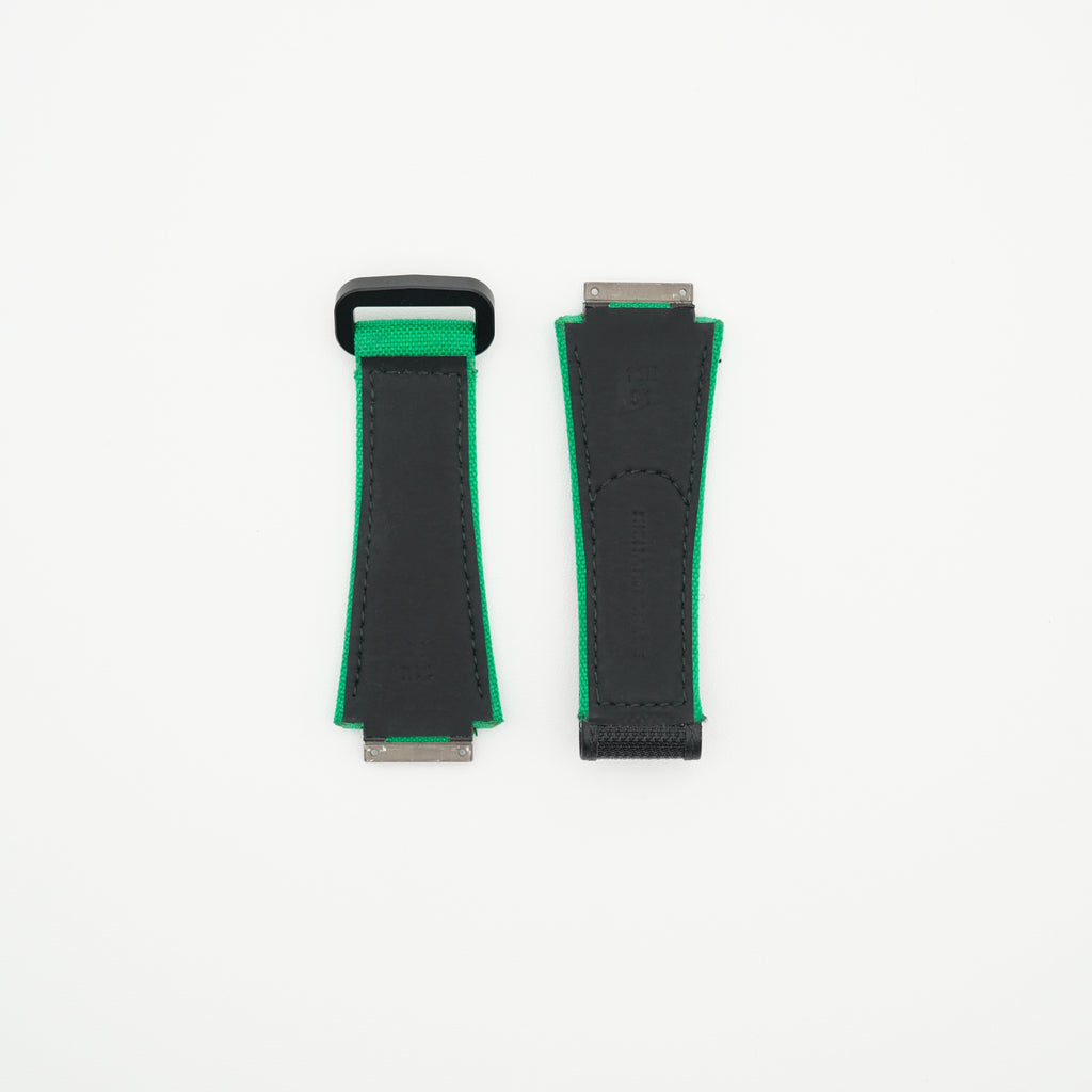 RM11 Nylon Watch Strap Green & Black