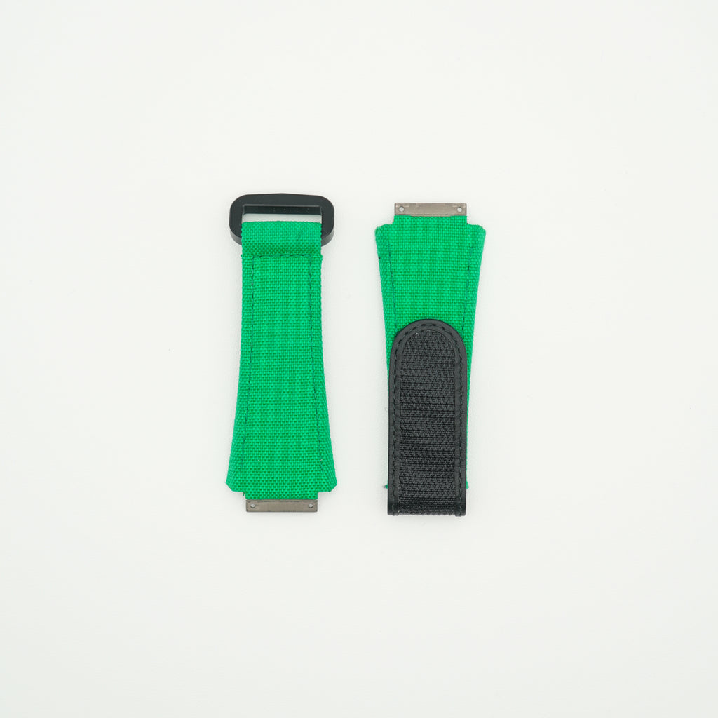 RM11 Nylon Watch Strap Green & Black - Size M