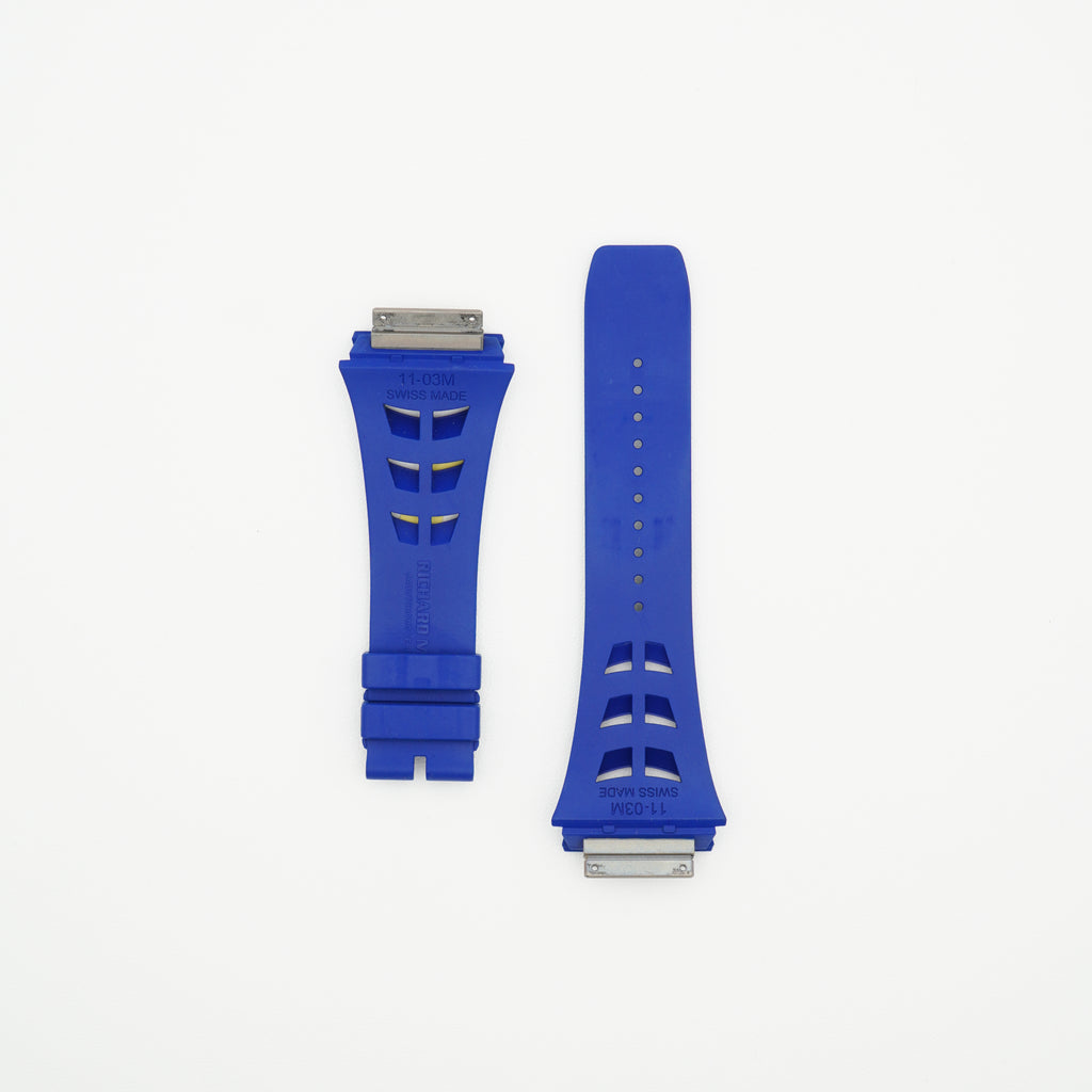RM11-03 Rubber Watch Strap Blue