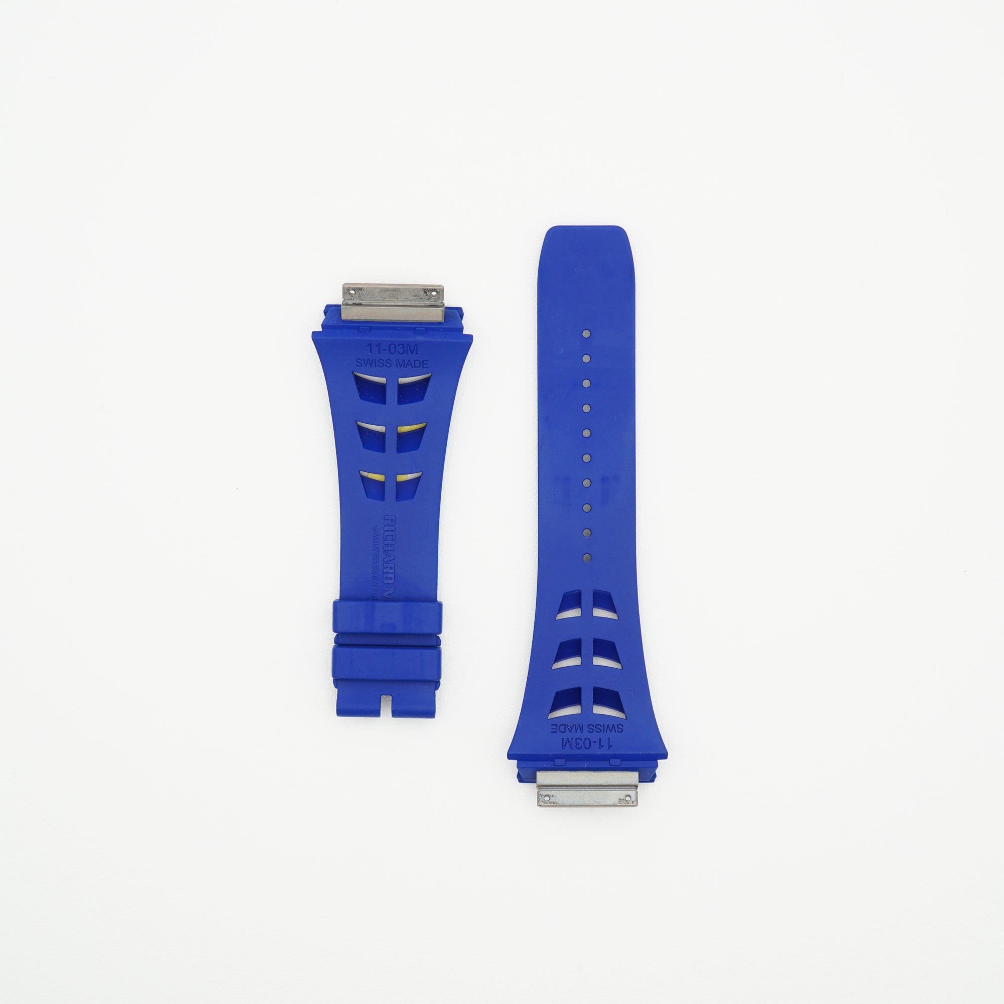 RM11-03 Rubber Watch Strap Blue