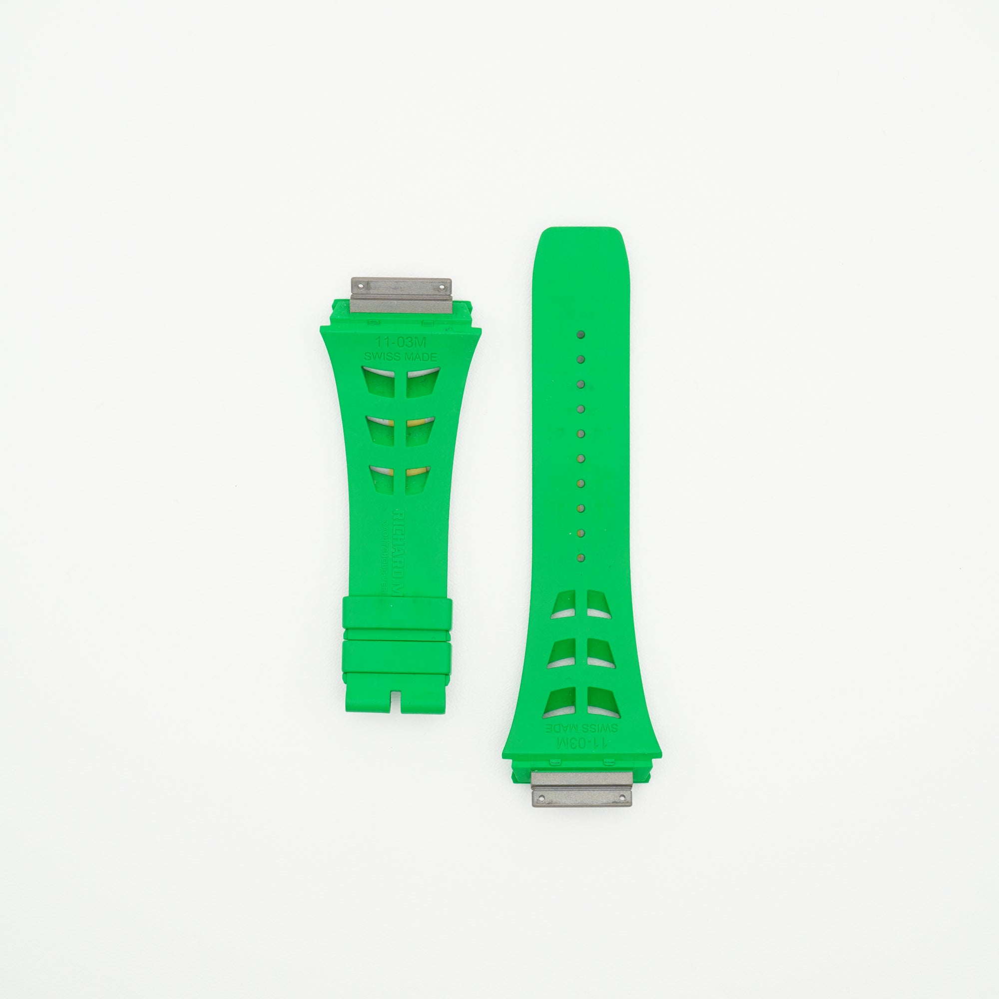 RM11-03 Rubber Watch Strap Green