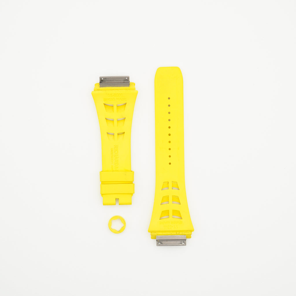RM11-03 Rubber Watch Strap Yellow