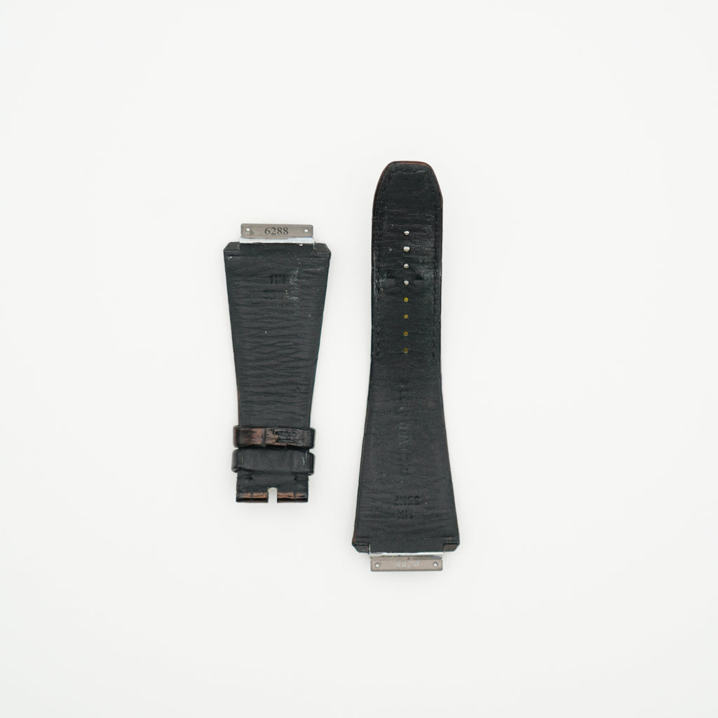 RM11 Alligator Watch Strap Black & Brown
