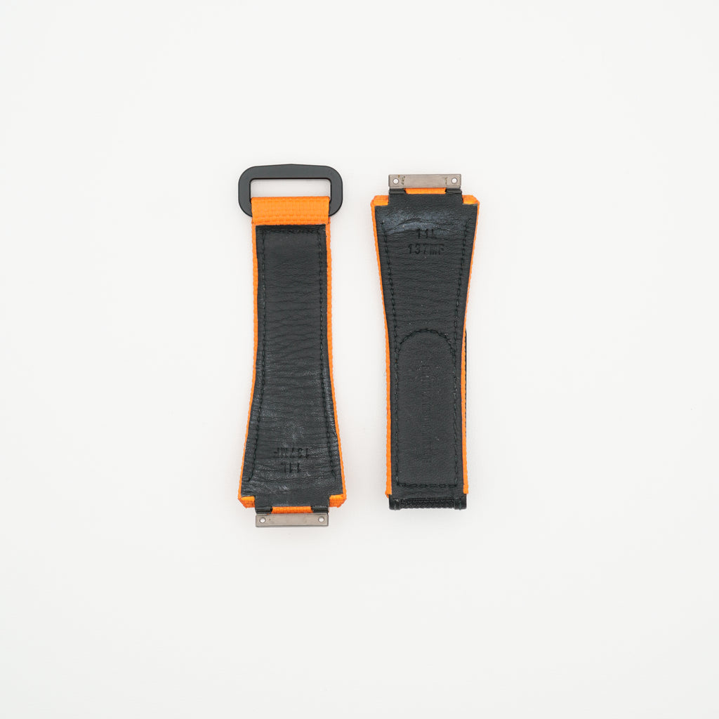 RM11 Nylon Watch Strap Orange & Black