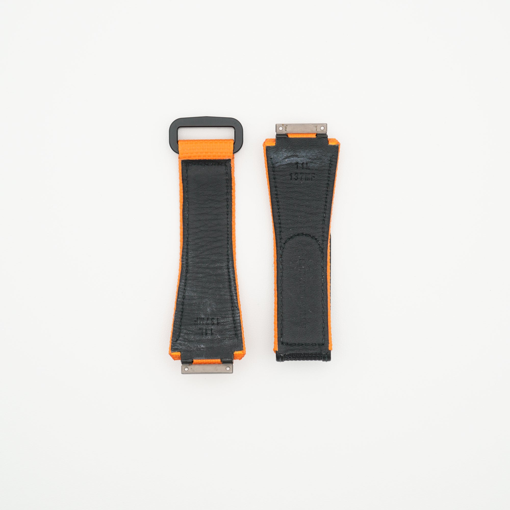 RM11 Nylon Watch Strap Orange & Black