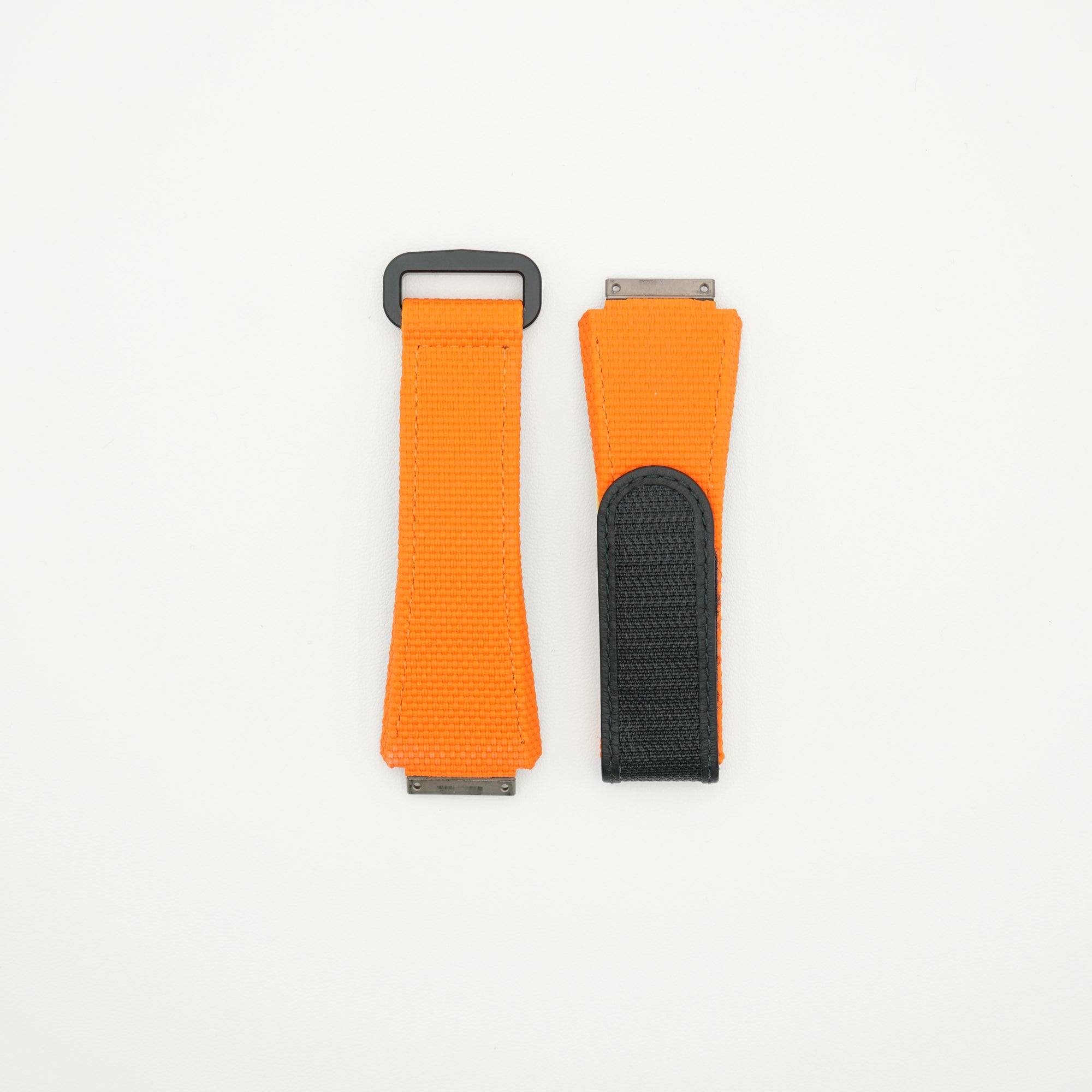 RM11 Nylon Watch Strap Orange & Black - Size L