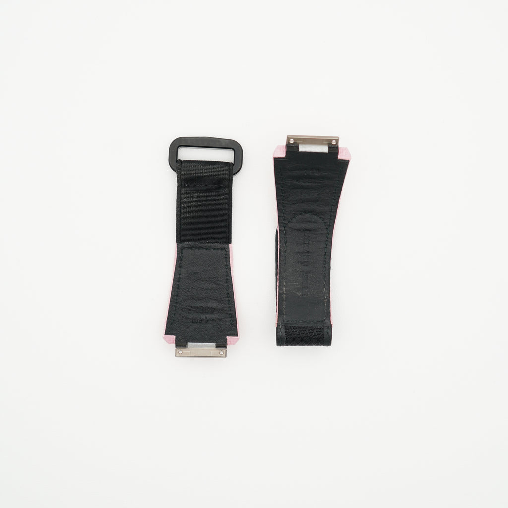 RM11-03 Nylon Watch Strap Pink & Black - Size M