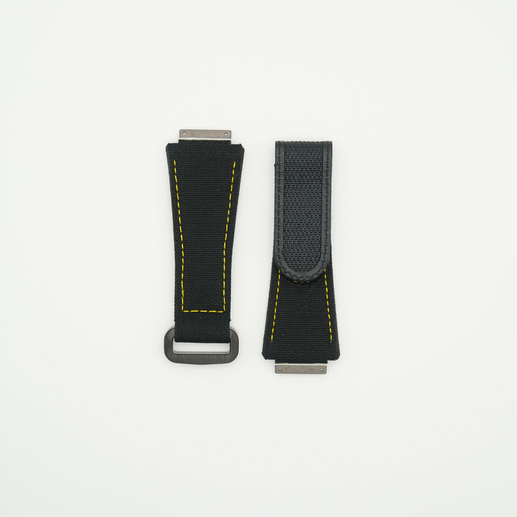 RM11 Nylon Watch Strap Black - Size M
