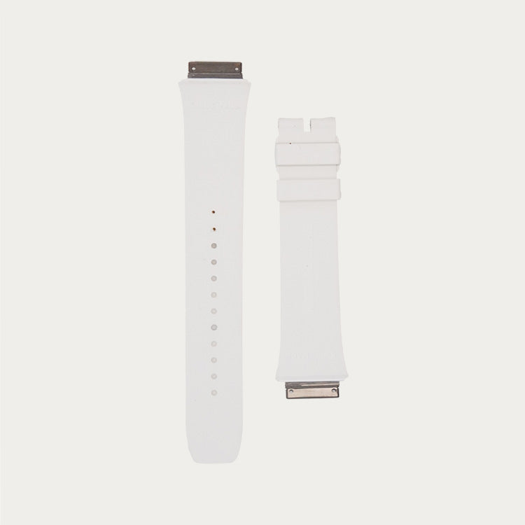 RM07 Rubber Watch Strap White