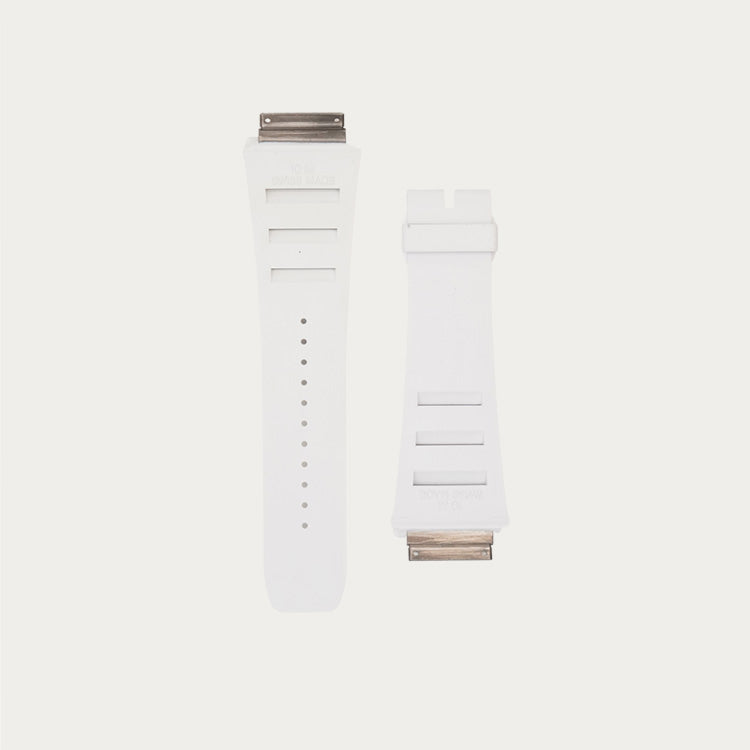 RM10 Rubber Watch Strap White