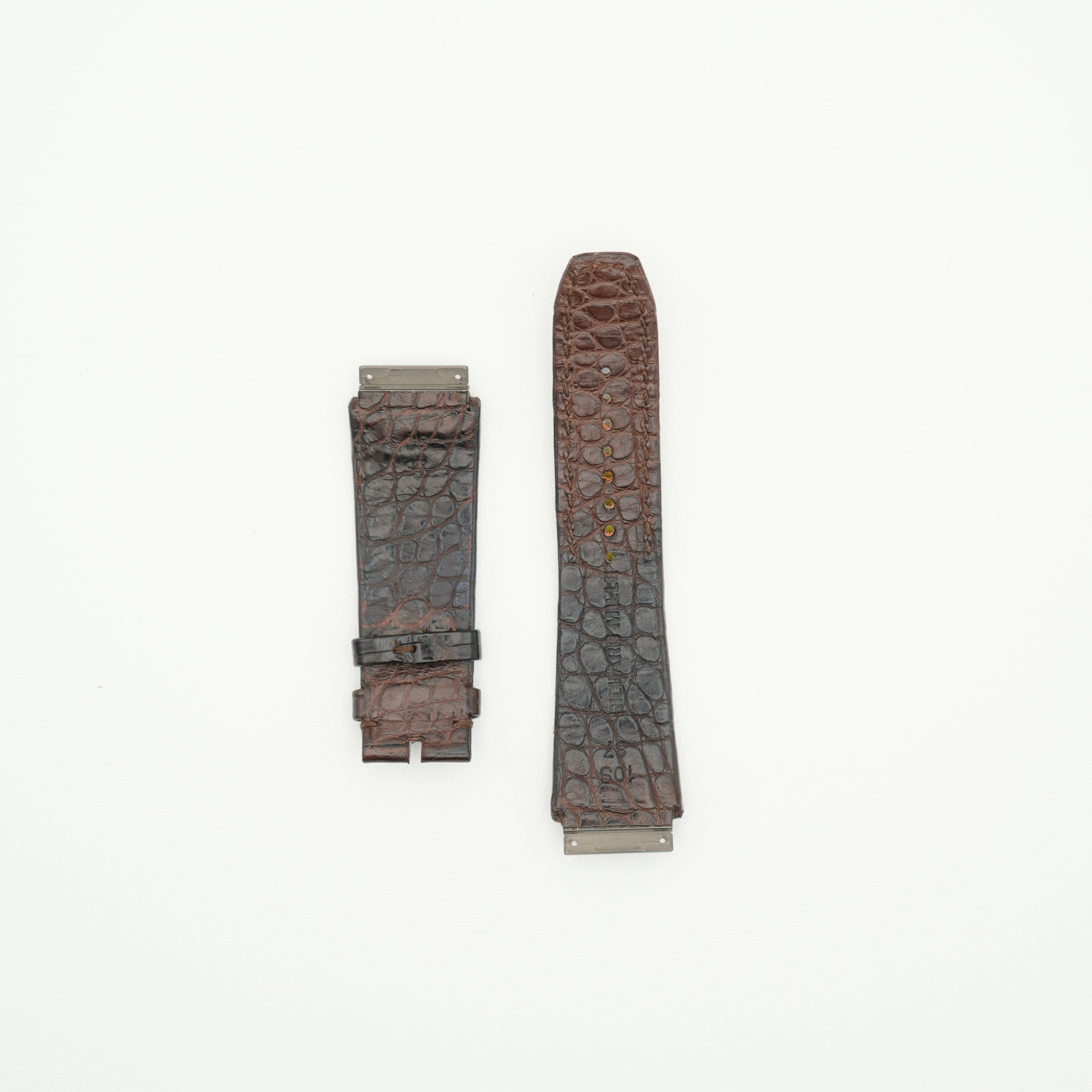 専用　リシャールミル RM10 ストラップ RM10 Alligator Watch Strap Black & Brown - Size S – Trax Tokyo