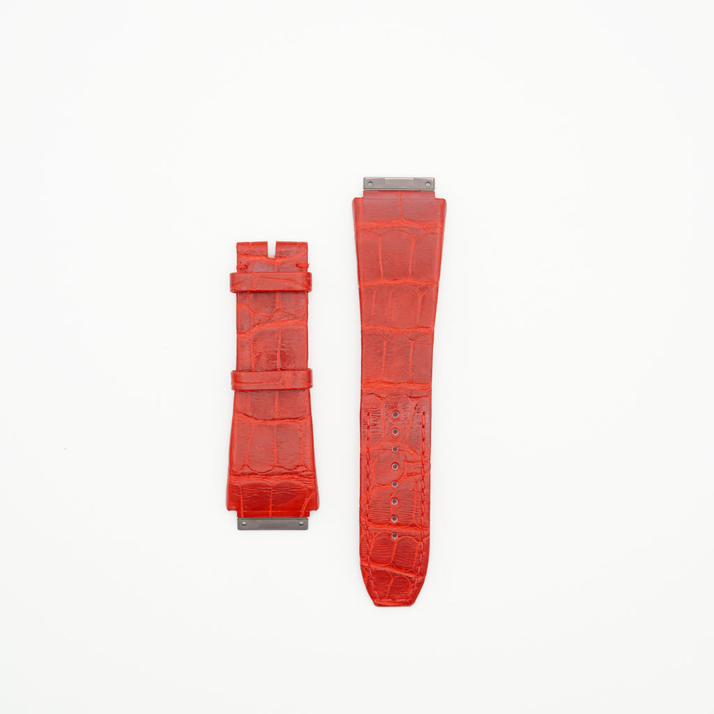 RM10 Alligator Watch Strap Red