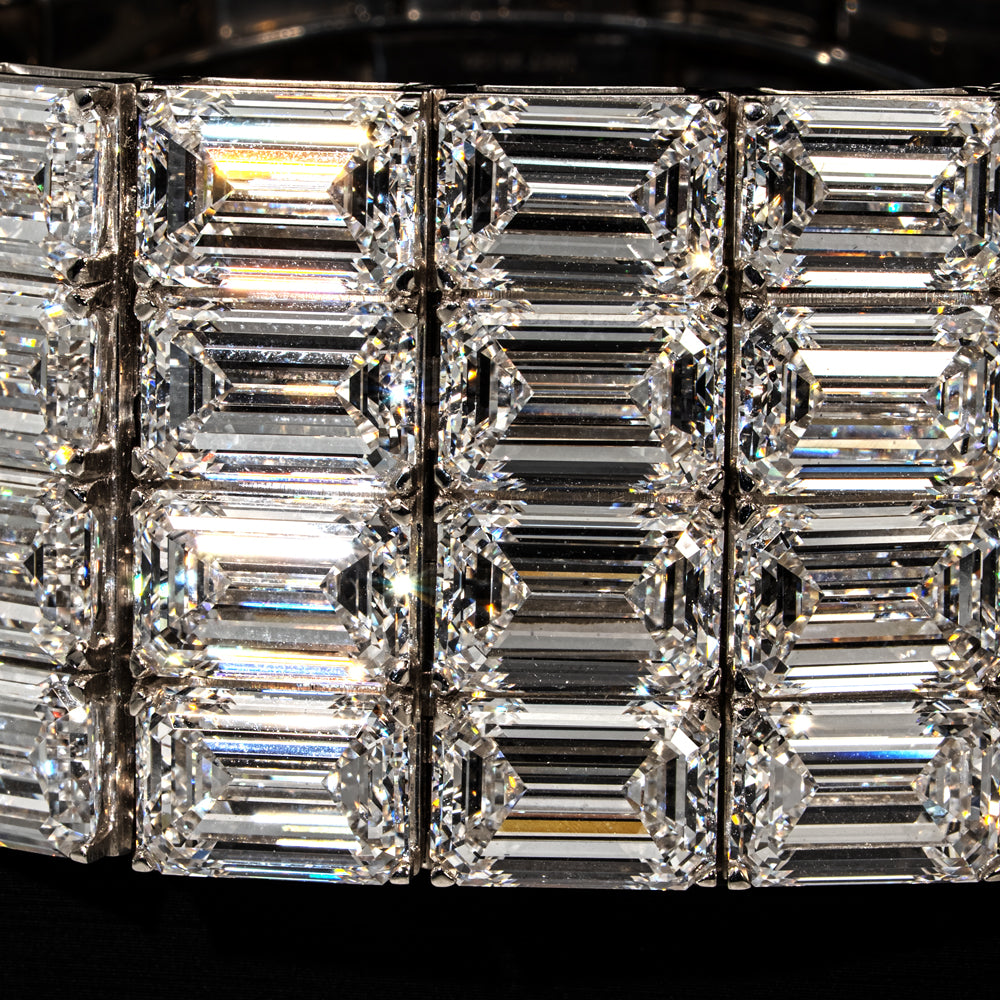TRXTYO PT950 ラボダイヤモンド 20.12ct ダイヤモンドブレスレット 35mm 24cm 390g